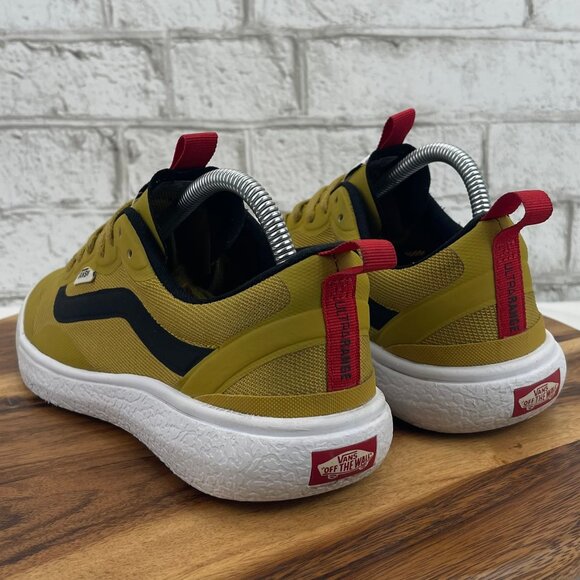 Vans Ultrarange Exo Mens 7.5 Yellow Mustard Black Skate Shoes 721356 - Picture 3 of 15